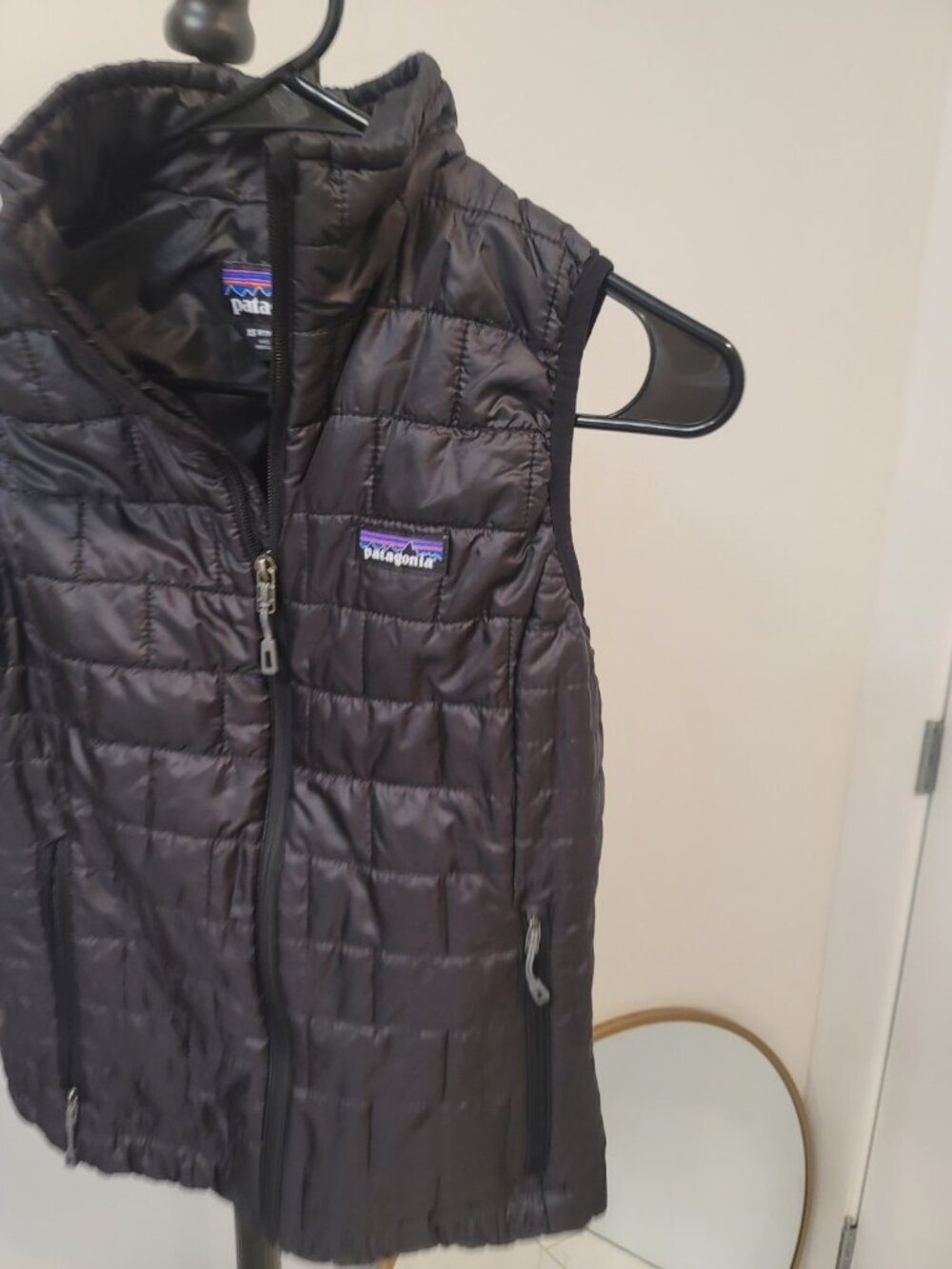 Patagonia Nano Puff Vest Womens Xs - Black Puffer Primaloft Zip Insulated - Picture 3 of 8